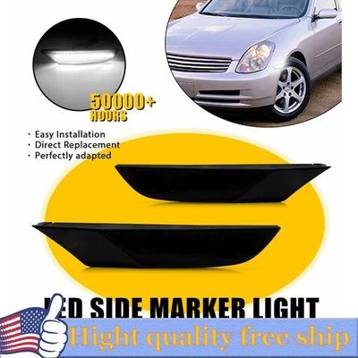 Luces LED blancas para parachoques delantero F Infiniti G35 sedán 4P 2003-2006 Foto 1 de 4