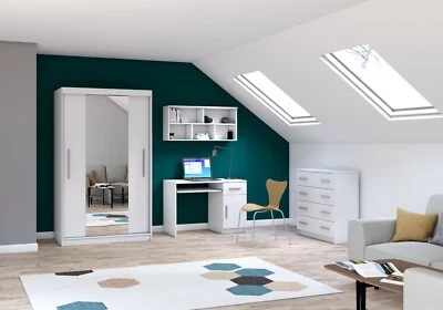 Schrank Kommode Wandregal Schreibtisch-Jugendzimmer-Set-Emilia III - Bild 1 von 4