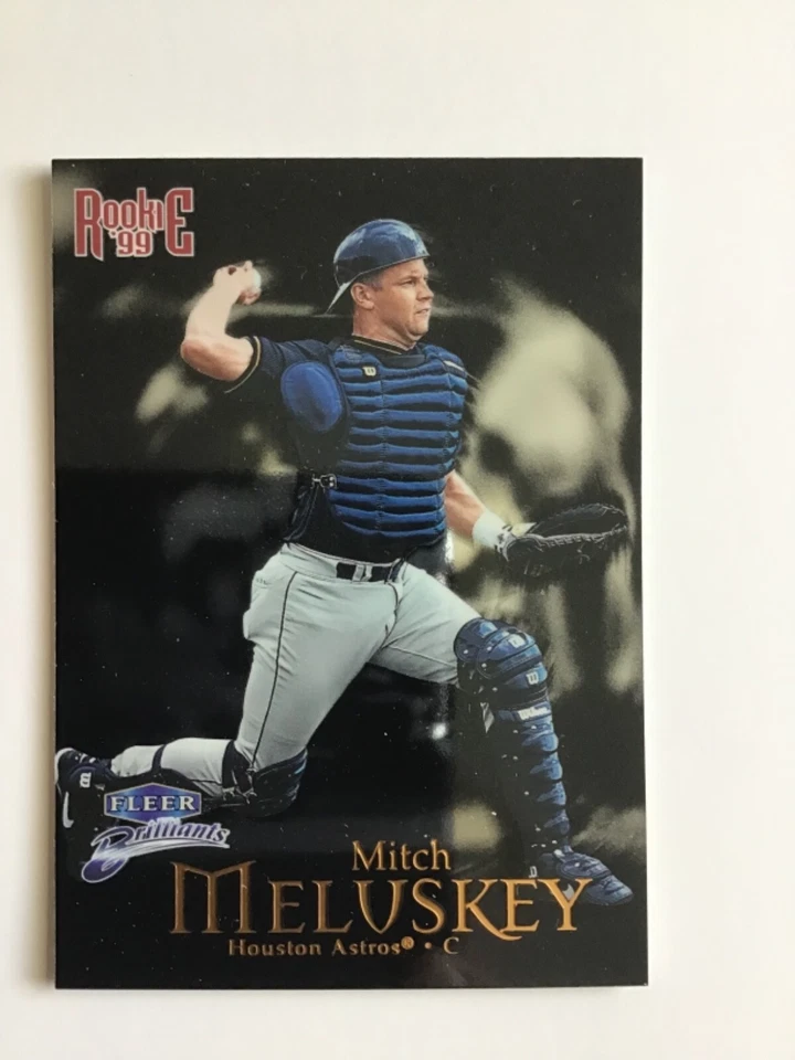 1999 Fleer Brilliants Blue Houston Astros Baseball Card #148 Mitch Meluskey - Image 1 of 2