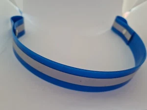 Horse tack - blue pvc reflective browband 15" horse size - Picture 1 of 1