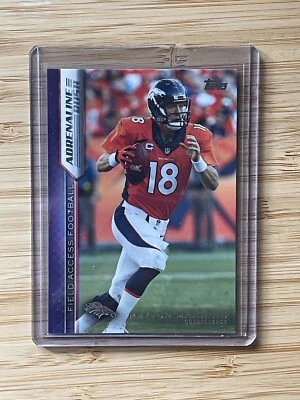 2015 Topps Field Access Adrenaline Rush Purple Peyton Manning 5/25 #ARAPM - Image 1 of 2