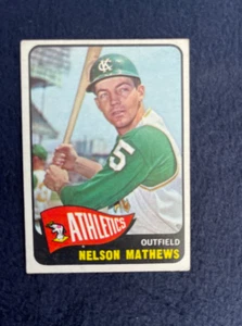 DCC: 1965 Topps Nelson Mathews Kansas City Athletics #87 EX-NM - Picture 1 of 2