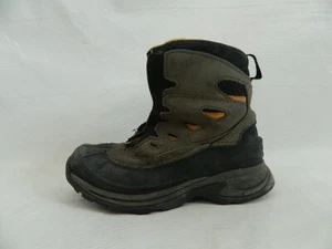LL Bean Waterproof Thinsulate Mens Black\Gray\Yellow Boots Size 8M - Picture 1 of 9