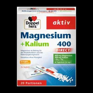 Doppelherz Magnesium 400 + Kalium direct, 20 Port - Bild 1 von 4