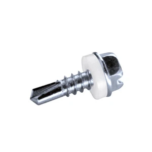 500 Bohrschrauben 4,2 x 19,0 mm Stahl verzinkt PA Scheibe Sechskant Längsschlitz - Bild 1 von 8