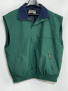 ZERO RESTRICTION GORE-TEX MENS GOLF OUTERWEAR GREEN VEST L Made In USA - Picture 1 of 9