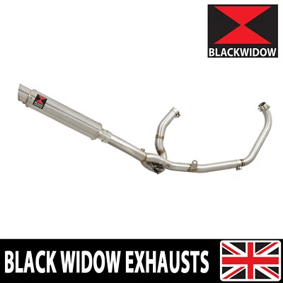 Sistema de escape completo DL650 V-STROM 2017-2024 350 mm silenciador redondo extremo lata SG35R Foto 1 de 4