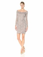 Marina PLUS Rose Pink Gold Sequins Blu-son Short Sleeves Mesh Long Dress NEW