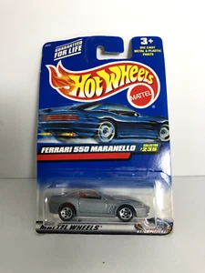 MATTEL HOT WHEELS #235 FERRARI 550 MARANELLO GRAY 1999 - Picture 1 of 2