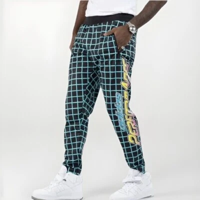 Adidas Originals x Jeremy Scott Rally Track Pants Black Plaid Men's Size Small - Image 1 of 4