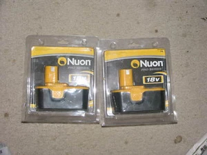 2 Nuon Pro Series 18v Batteries CTL10263 - Picture 1 of 2