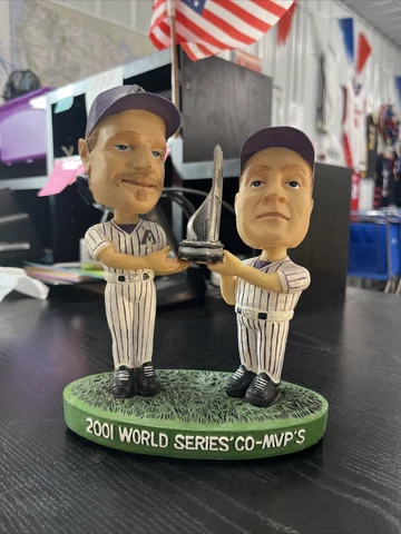2001 Arizona Diamondbacks World Series MVP's Johnson Schilling Bobblehead Cover