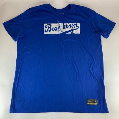 Brooklyn Dodgers MLB Blue Baseballism Short Sleeve Crewneck Shirt Mens 2XL XXL - Image 1 of 4