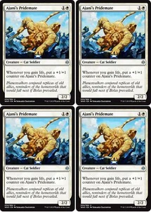 MTG - 4x AJANI'S PRIDEMATE - War of the Spark (U) - Picture 1 of 1