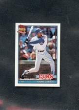 1991 Topps Cracker Jack Mini Baseball - #7 - Andre Dawson - Chicago Cubs