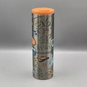 Bicchiere Starbucks Texas acciaio inox Traveler Been There tazza 16 oz coperchio a vite - Foto 1 di 11