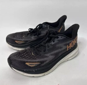 Zapatillas deportivas Hoka One One Clifton 9 negras naranjas talla 9 - Imagen 1 de 8