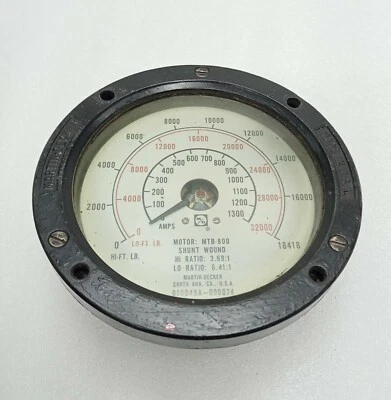 MD TOTCO MARTIN DECKER AMP / LB GAUGE MOTOR MTB 800 - Image 1 of 4