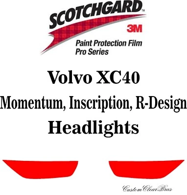 3M Scotchgard Paint Protection Film Pro Series 2019 2020 2021 Volvo XC40 - Image 1 of 3