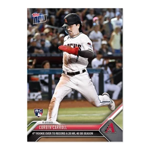 Corbin Carroll Arizona Diamondbacks 2023 Topps Now 20 HR 40 SB Rookie Card #773 - Picture 1 of 2