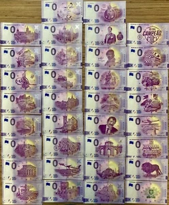 0 Euro Souvenir Banknote 34 designs Total 175pcs - Ebay Reseller Pack 4 - Imagen 1 de 6