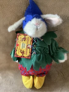 Vintage MUFFY VANDERBEAR Santa's Workshop 1994 Hoppy Dressed in Outfit NEW W/TAG - Picture 1 of 3