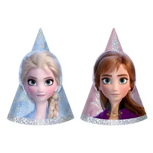 Frozen 2 Disney Movie Princess Kids Birthday Party Favor Paper Cone Hats - Picture 1 of 1