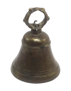 Traditional Indian Brass Bell Ritual Ornament Nice Sound brass bell. i9-187 - Picture 1 of 8