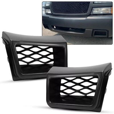 For 03-07 Chevrolet Silverado SS-Style Bumper Caliper Air Duct Set Grille Cover - Image 1 of 4
