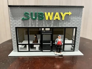 O Scale Subway Building w/ Interior - Picture 1 of 5