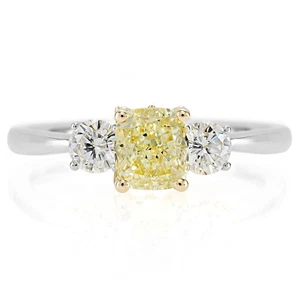 GIA Certificado Diamante Elegante Amarillo 2.10 Quilate Almohadón & Corte - Imagen 1 de 1