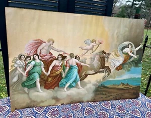 "Antigua impresión litográfica neoclásica Ullman MFG Nueva York Guido Reni AURORA 30""" - Imagen 1 de 11