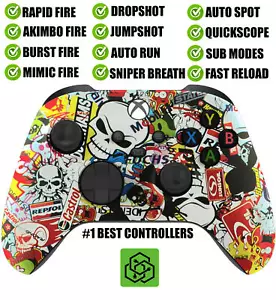 Sticker Bomb Silent Modz Rapid Fire Modded Controller for Xbox Series X S - Picture 1 of 1