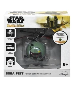 Helicóptero de bola OVNI Boba Fett verde Star Wars: The Mandalorian - Imagen 1 de 1