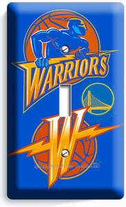 GOLDEN STATE WARRIORS BASKETBALL TEAM SINGLE LIGHTSWITCH WALL PLATE MAN CAVE ART - Picture 1 of 1