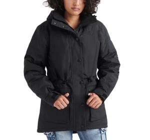 The North Face Women's TNF Black Reign On Down Parka Jacket Coat, Small S 7968-B - Picture 1 of 3