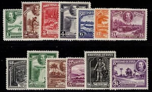 BRITISH GUIANA GV SG288-300, 1934-51 complete set, LH MINT. Cat £140. - Picture 1 of 1
