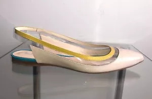 Bailarinas BALDININI mulas cuero lacado beige desnudo talla: 38 - Imagen 1 de 10
