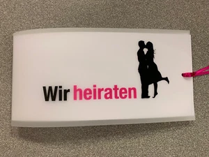 20 Stück Einladungskarte Hochzeit mit Umschlag! Hochzeitseinladungskarte Pink - Bild 1 von 4