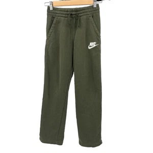 Nike Sweatpants Boys M Standard Fit Green Fleece Athletic Pants Youth Sz Medium - Picture 1 of 7