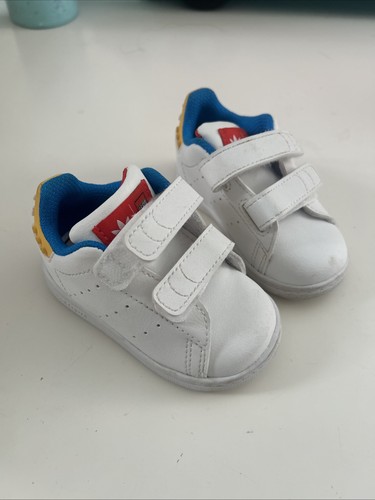 Scarpe sneakers Adidas Stan Smith x Lego GV8969 bambino bambino bianco 4 4T 4K