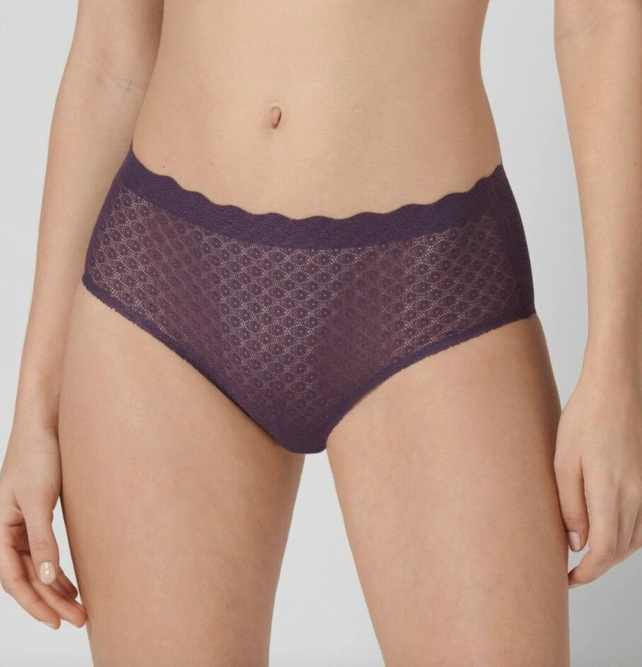 Sloggi Zero Feel Lace High Waist Slips Lila Neu - Bild 1 von 1