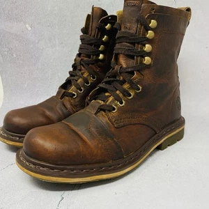 Botas de Combate Dr. Doc Martens Para Hombres Cuero Marrón Pier Grunge Punk EE. UU. 10 M - Imagen 1 de 10