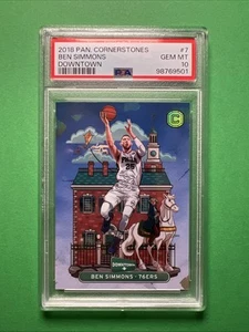 2018 Contenders Cornerstones Downtown #7 Ben Simmons 76ers SSP PSA 10 GEM MINT - Picture 1 of 2