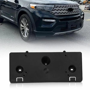 Fits 16-17 Ford Explorer Front License Plate Bracket OEM Black FB5Z17A385AA - Foto 1 di 12