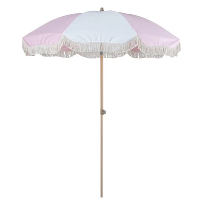 7ft Boho Beach & Patio Umbrella with Fringe, Market Umbrellas with UPF 50+ UV... - Image 1 of 4