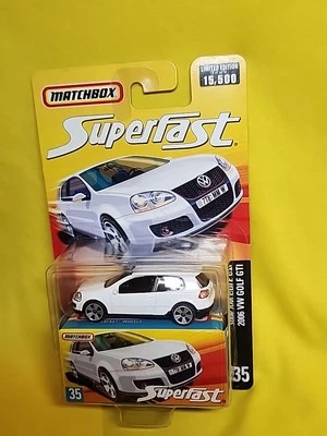 Matchbox Superfast #35 Volkswagen VW White Golf  GTi 1/15500 (2006) NOS 🔥H - Image 1 of 4