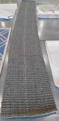 LIGHT GREY 2'-6" x 18'-0" Flaw in Rug, Reduced Price 1172780696 NF447G-218 - Image 1 of 4