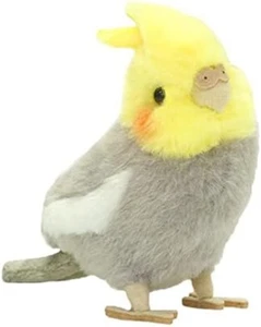 Yoshitoku Kotorinone cockatiel Plush Doll Gray 180097 Polyester Real Design Doll - Picture 1 of 3