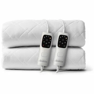 Sunbeam Sleep Perfect Quilted Anti Bacterial Super King Heated Blanket BLQ6481 - Picture 1 of 12